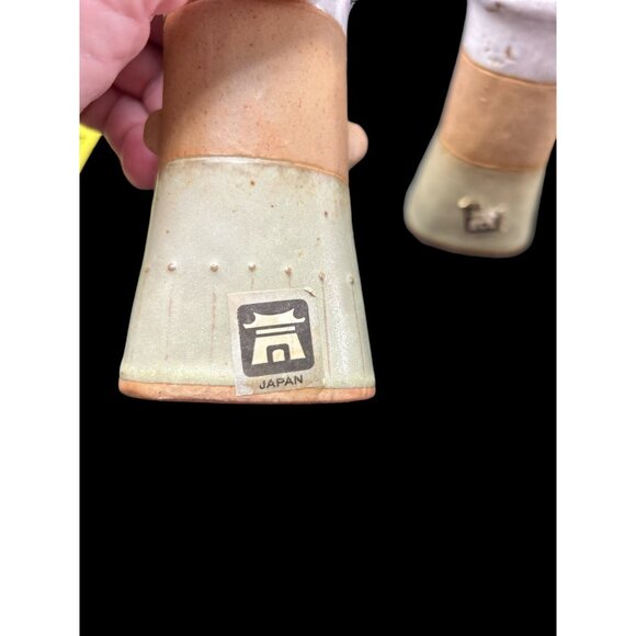 Vintage Japan Man & Woman CHEF BAKER Ceramic Stoneware Salt Pepper Shaker JAPAN - Picture 5 of 9